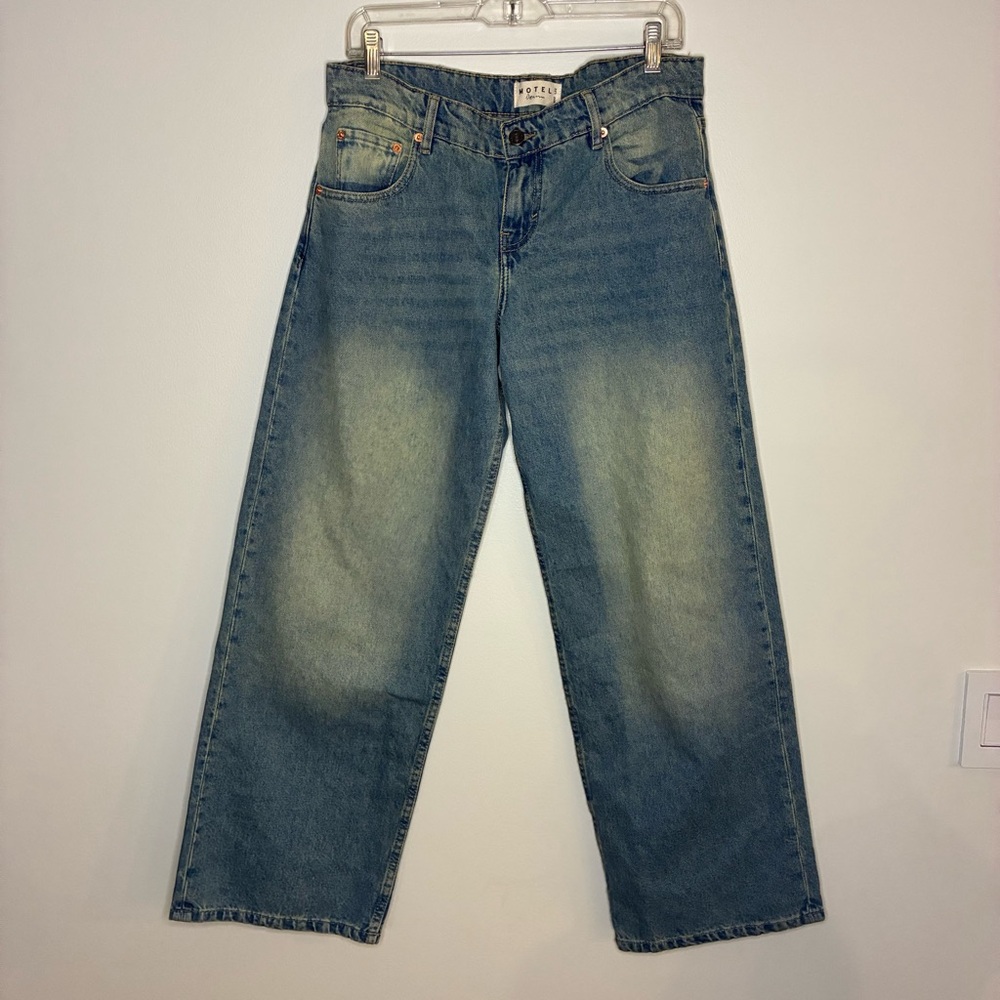 Motel Rocks Relaxed Blue Jeans